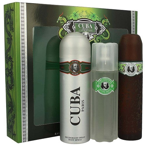 Gift Set Cuba Green 3pc Men 3.