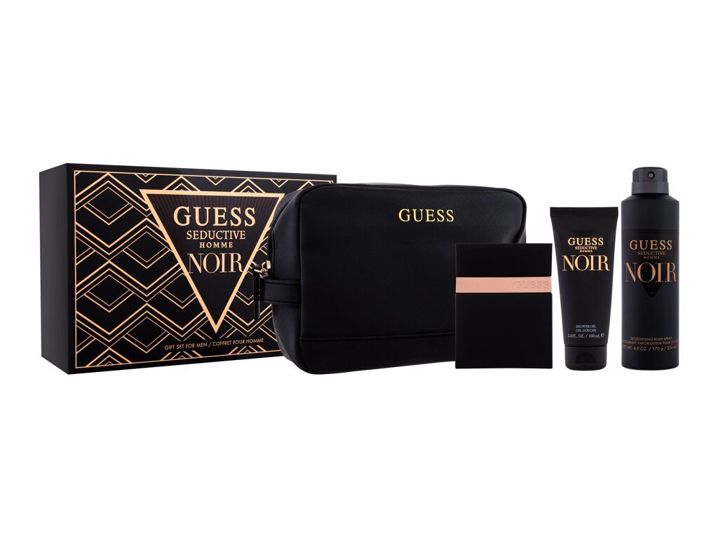 Gift Set Guess Seductive Noir 4pc 3.4 oz. EDT Men