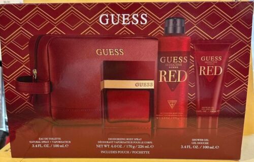 Gift Set Guess Seductive Red 4pc 3.4 oz. for Men