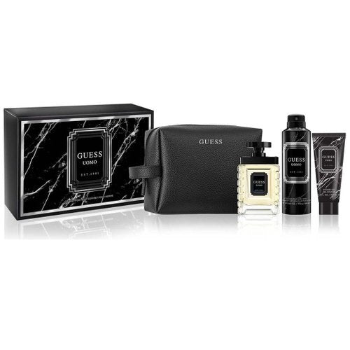 Gift Set Guess Uomo 4pc 3.4 edt + bag Men