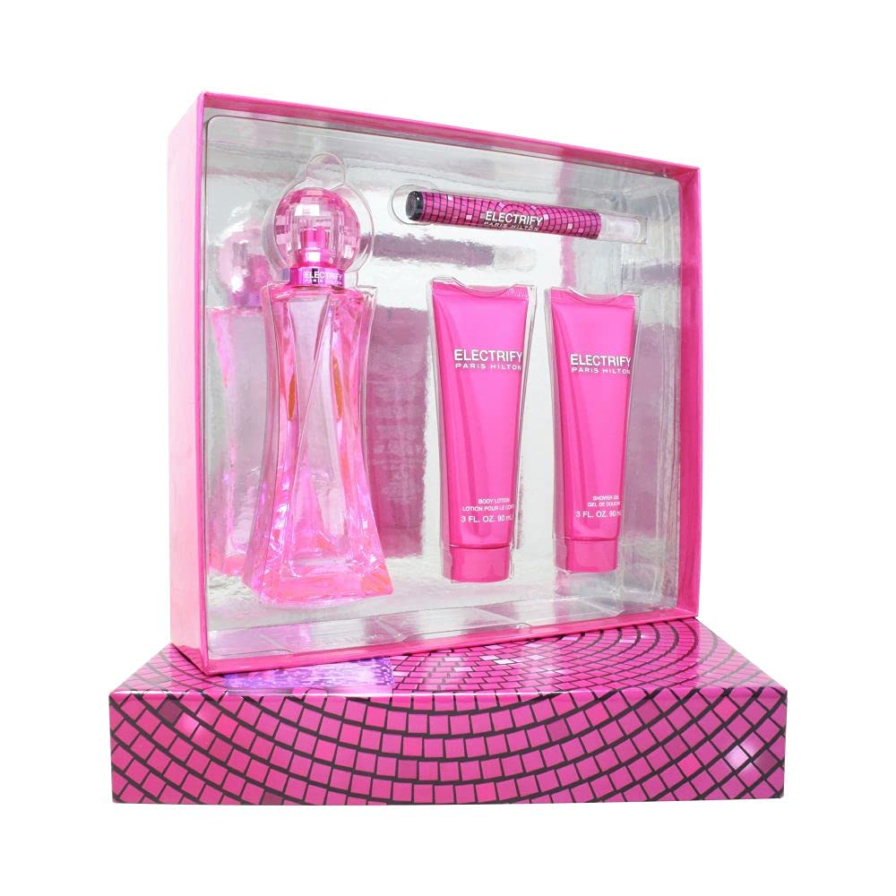 Gift Set Paris Hilton Electrify 4pc 3.4 oz. Women