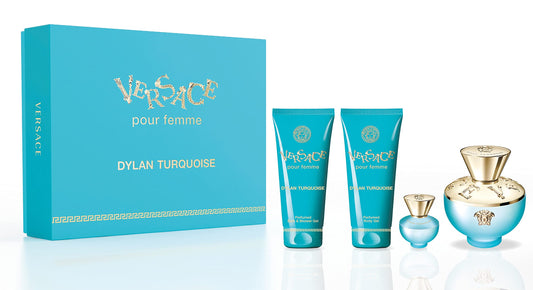 Gift Set Versace Dylan Turquoise 4pc 3.0 oz. Women