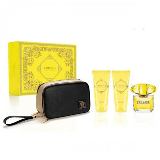 Gift Set Versace Yellow Diamonds 4pc 3.0 oz. EDT