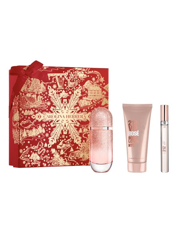 Gift Set 212 VIP Rose 3pc 2.7 oz. EDP +Women