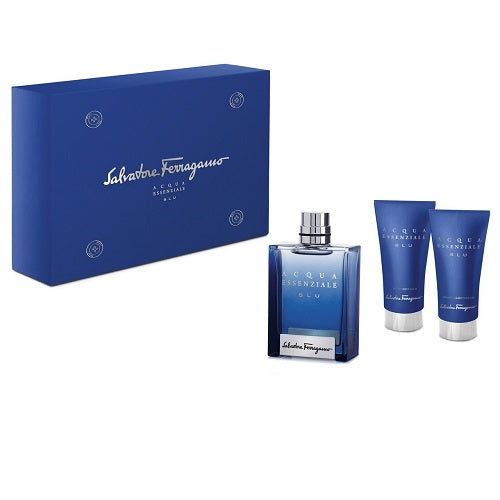 Gift Set Acqua Essenziale Blu 3pc 3.4 oz. Men