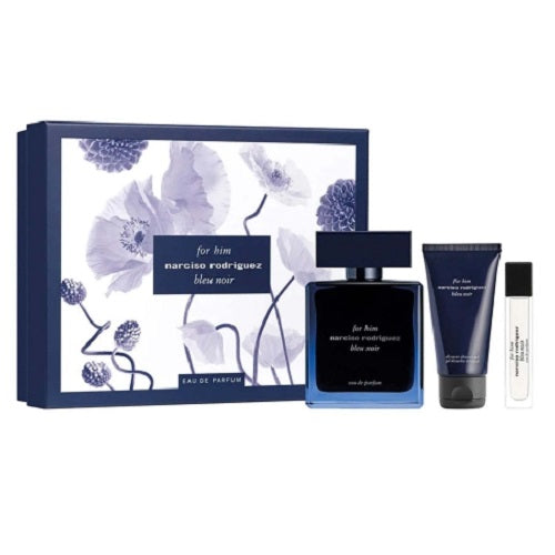 Gift Set Narciso Rodriguez Bleu Noir 3pc 3.3 oz. EDP Men