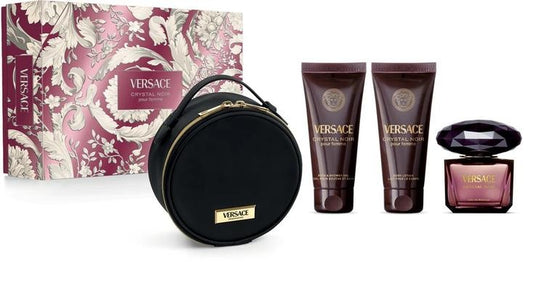 Gift Set Noir By Versace 4pc 3.0 oz. EDP + B/L+S/G + Case Women