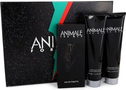 Gift Set Animale 3pc 3.4 oz. EDT + S/G +A/S Men