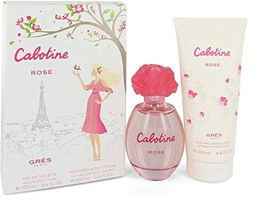 Gift Set Cabotine Rose 2pc 3.4 oz. EDT + B/L Women