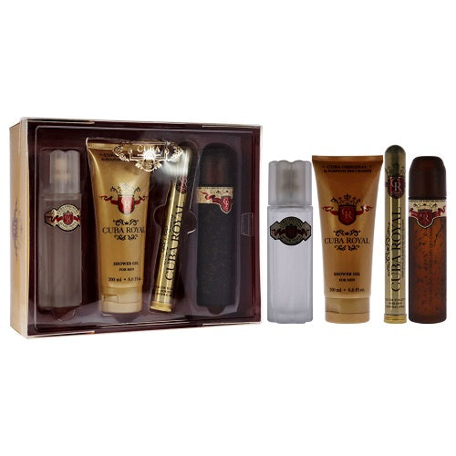Gift Set Cuba Royal 4pc 3.4 oz. + Men