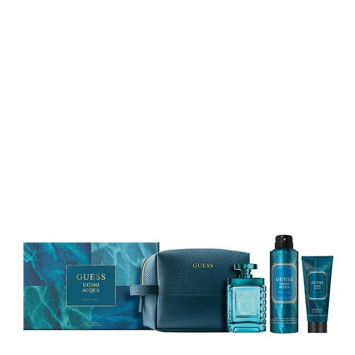 Gift Set Guess Uomo Acqua 4pc 3.4 oz. Men