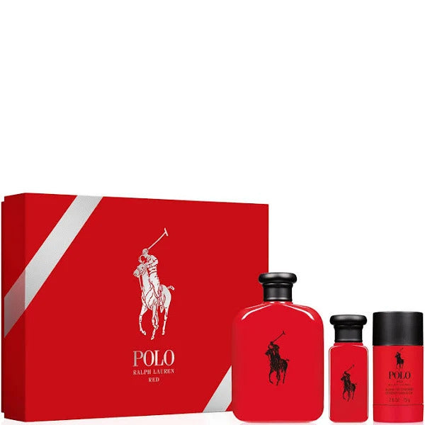 Gift Set Polo Red by Ralph Lauren 3pc 4.2 oz. Men