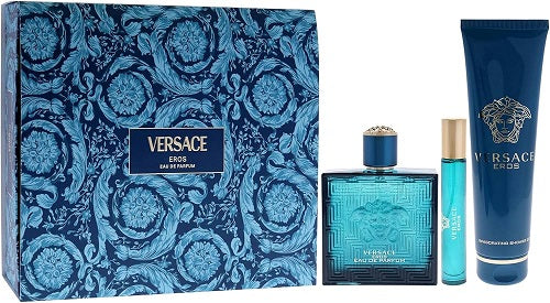 Gift Set Versace Eros 3pc 3.4 oz. EDP + Mini Men