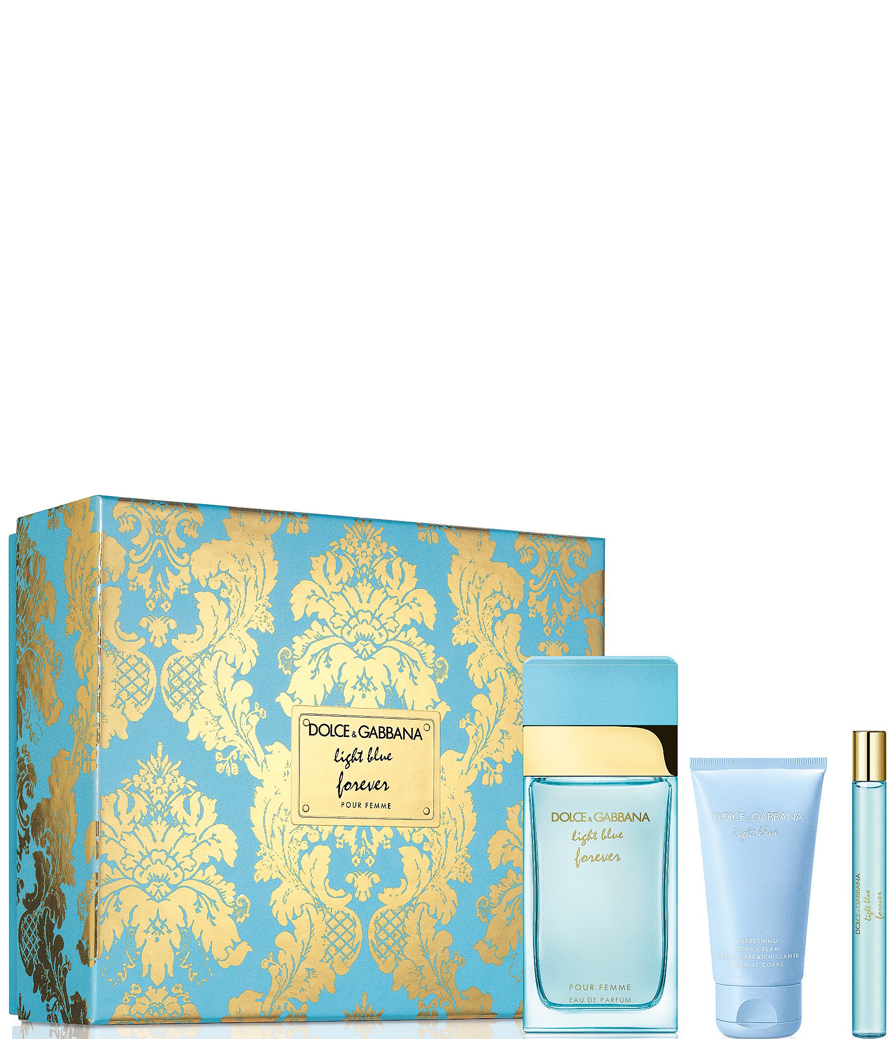 matig Toneelschrijver Vegetatie Gift Set D&G Light Blue Forever 3pc 3.4 oz. Women - The Perfume Club
